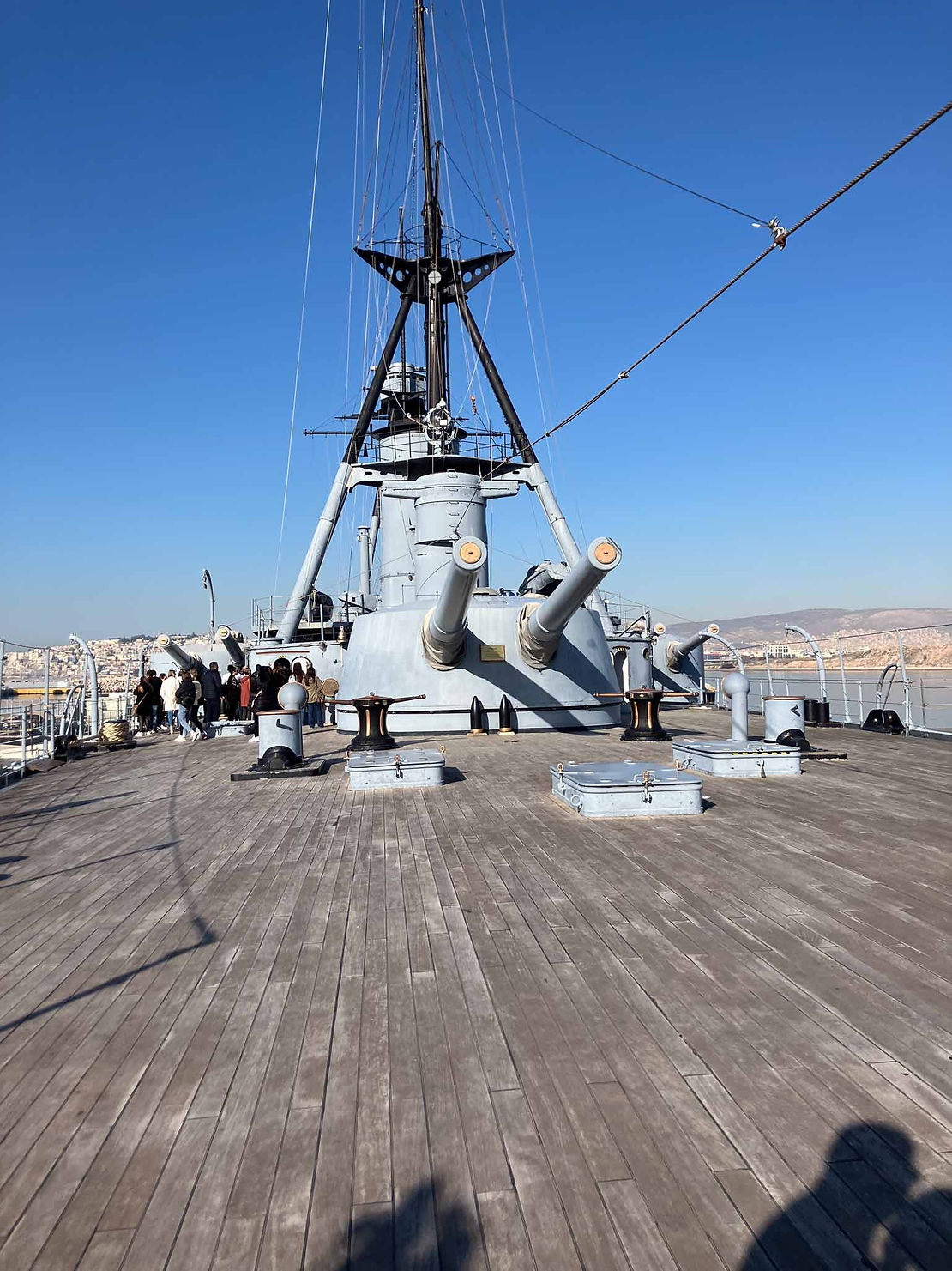 Averof ship museum, turrets