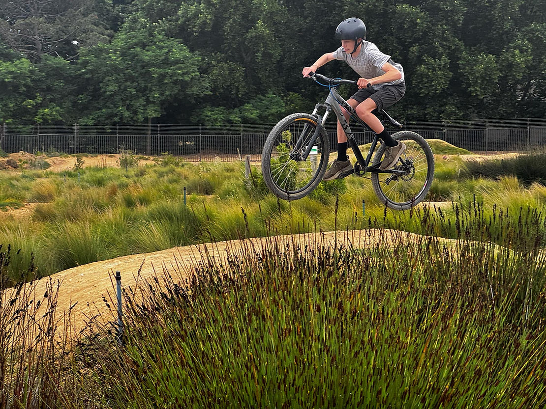 Neil catches some air.