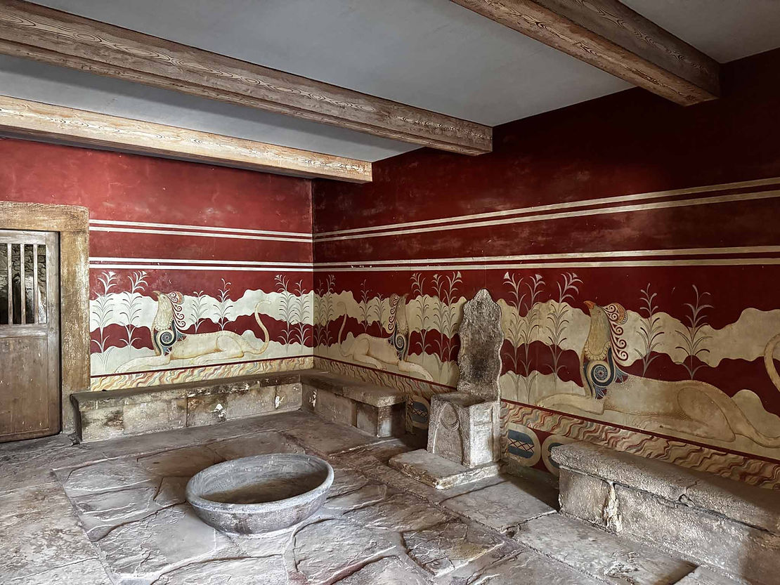Throne room in the palace of Knossos