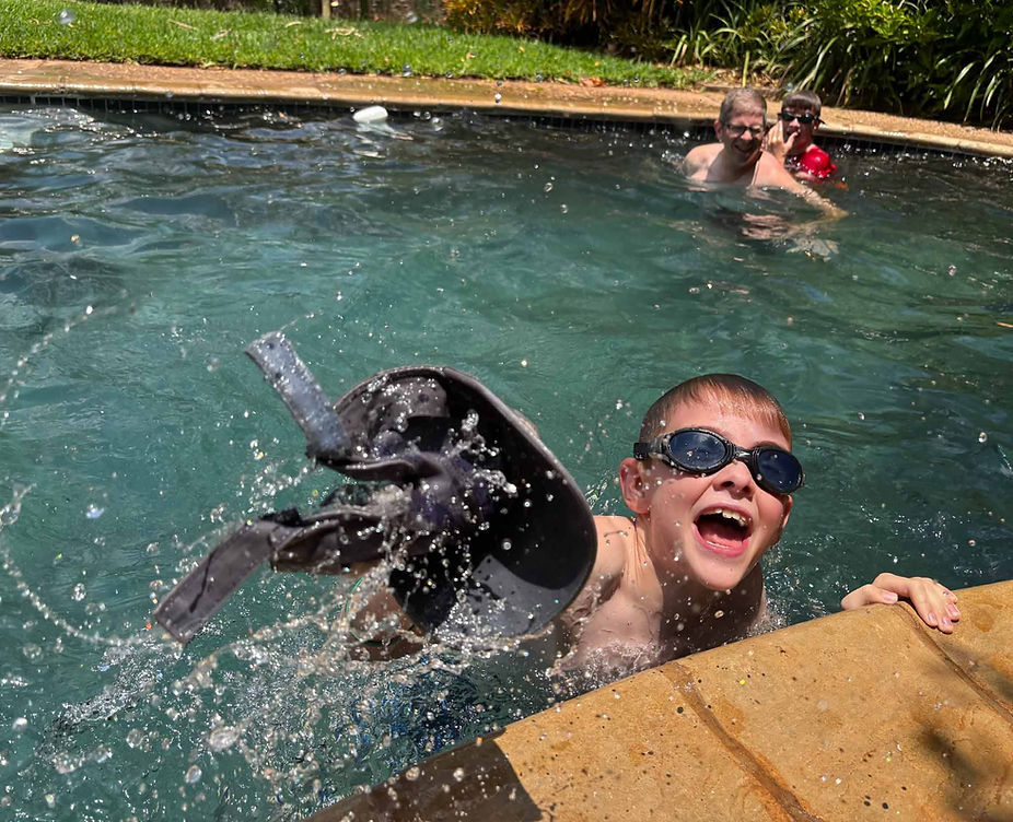 Taking time for a wet, wild Christmas!