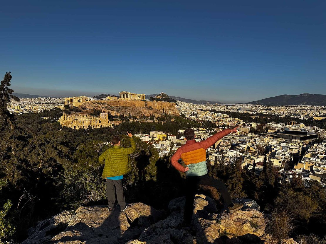 Athens and the acropolis