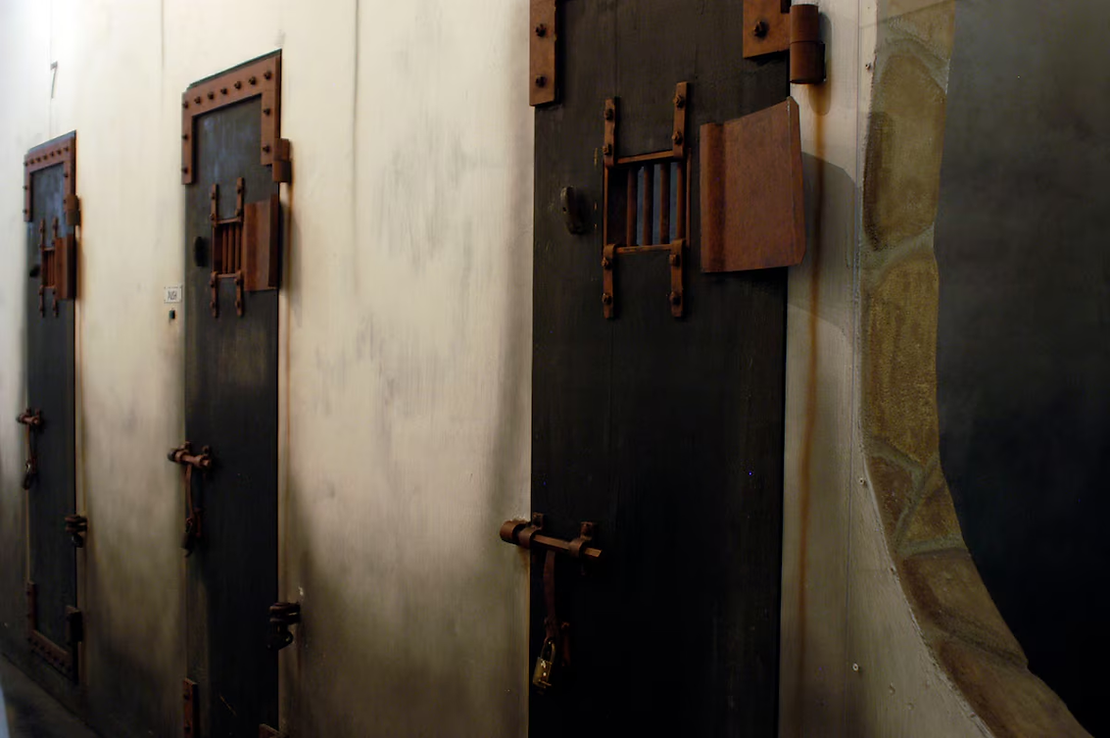 The cells used to hold US airmen.