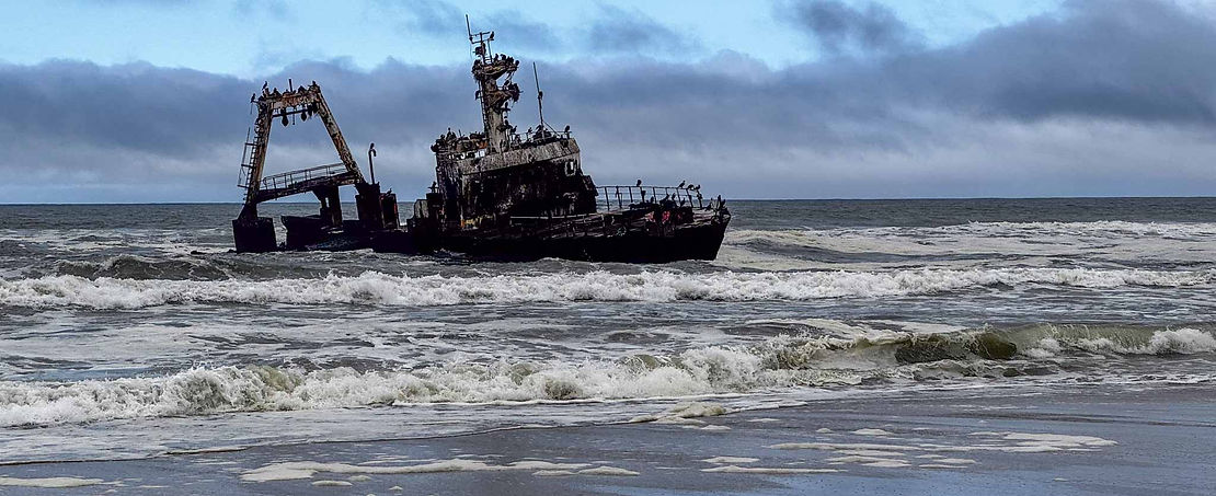 Just another ship on the Skeleton Coast that had a bad day.