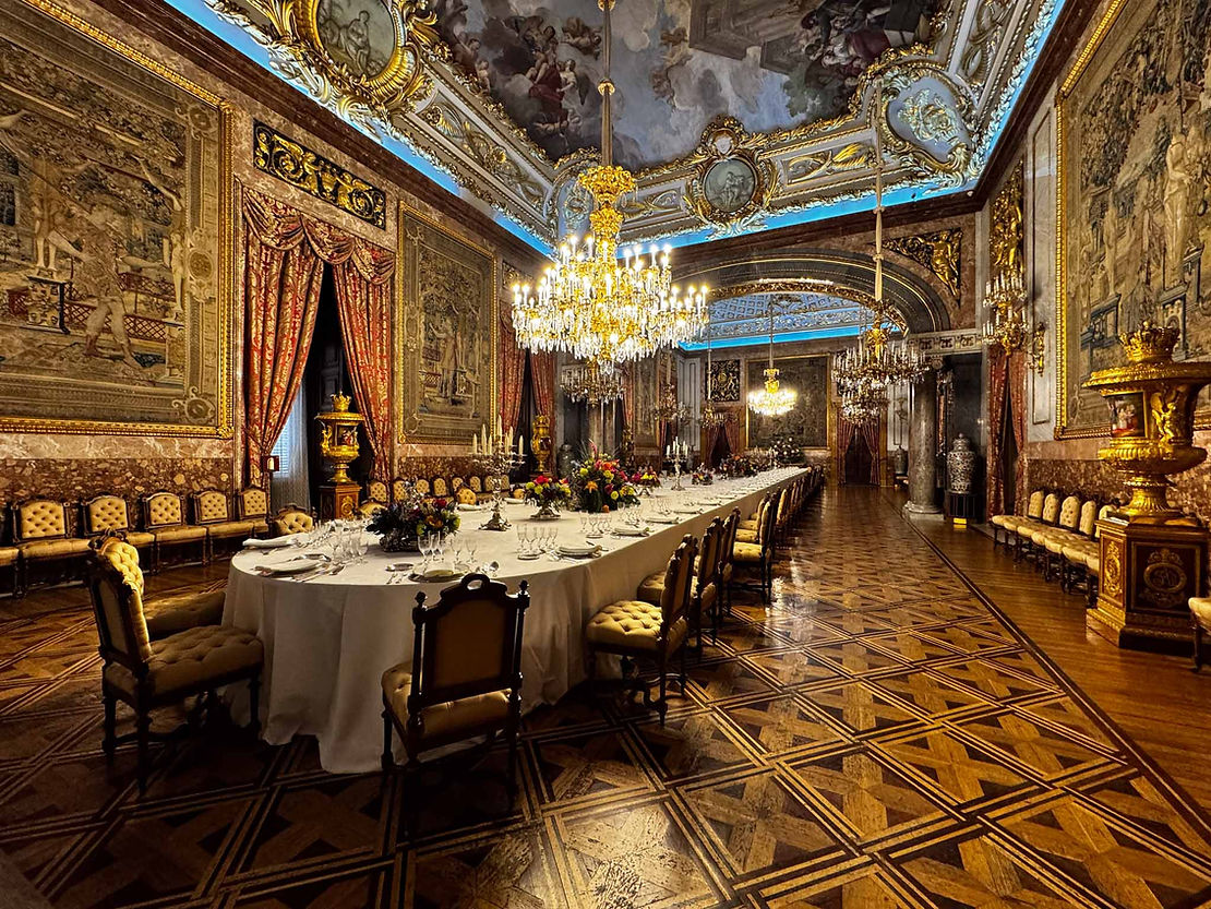 Ah...so that's where the gold went. The Monarch's dining room.
