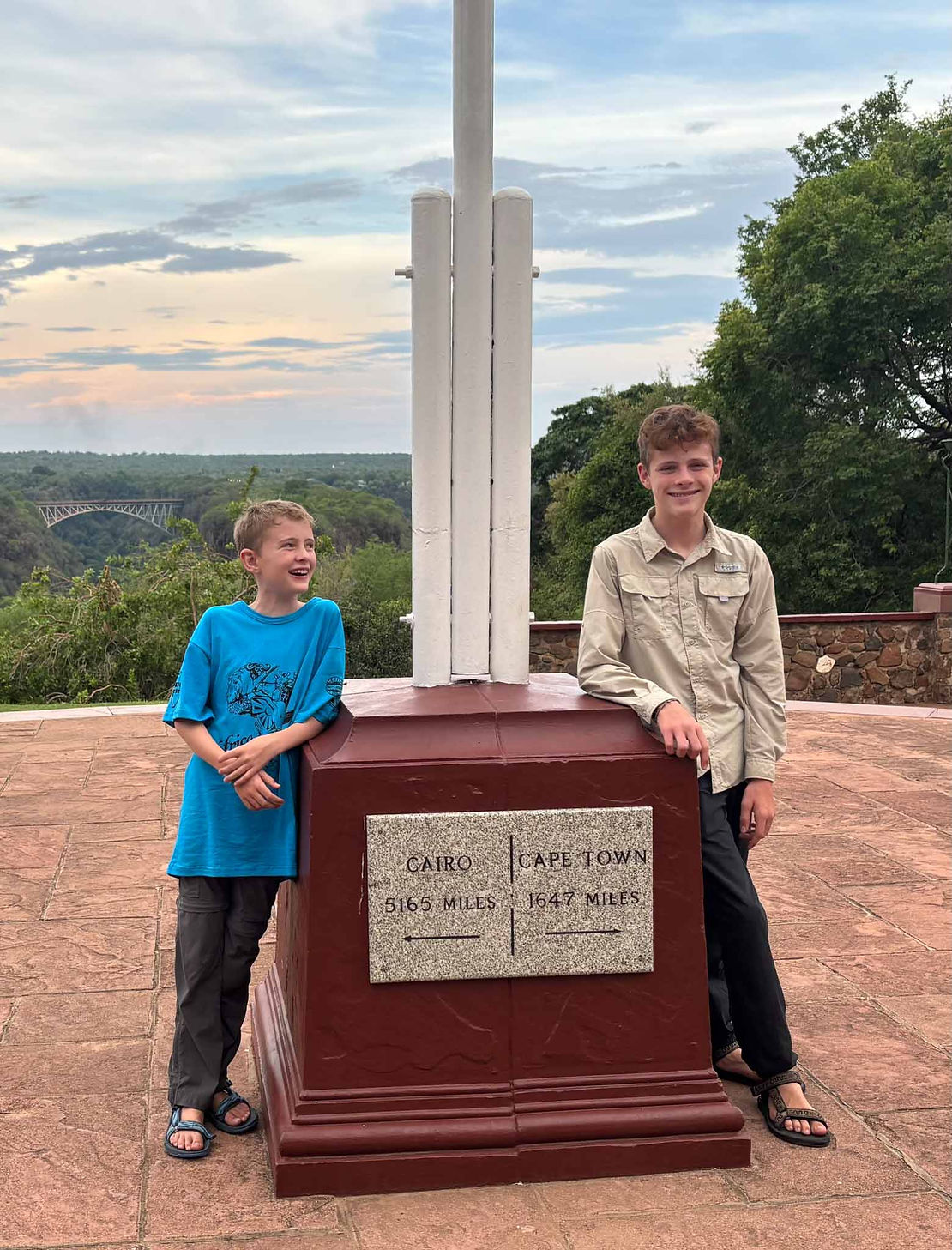 Hard not to enjoy this landmark since we started in Cape Town and were headed for Cairo next!